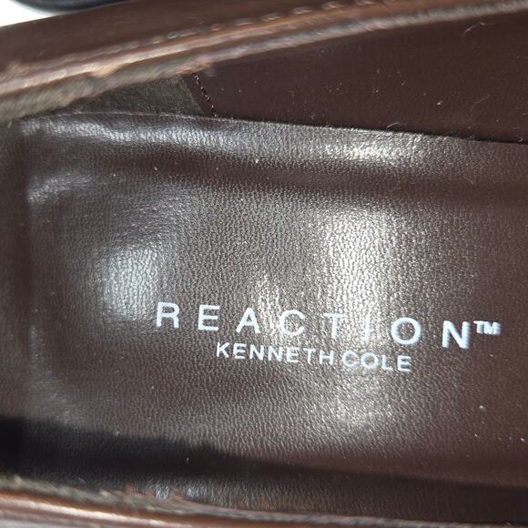 Kenneth Cole Shoes 8.5 8 1/2 Brown Closed Square Toe High Heel Pump - Picture 5 of 8